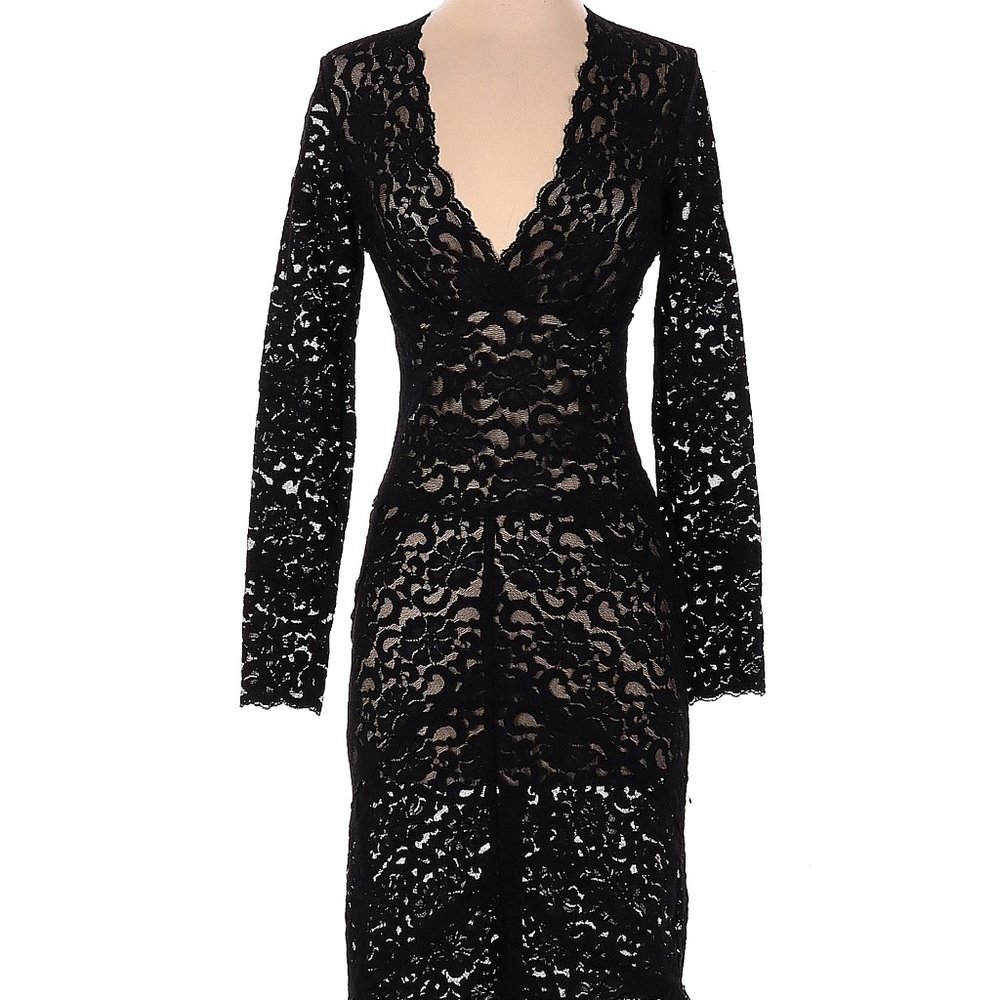 Nicole Miller Black Cocktail Dress Size Small